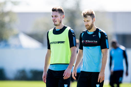 Malmö FFs Markus Rosenberg och Rasmus Bengtsson