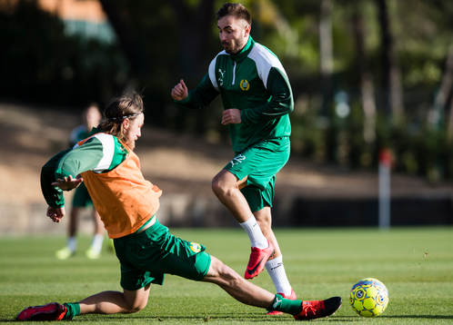 Hammarbys Björn Paulsen och Muamer Tankovic