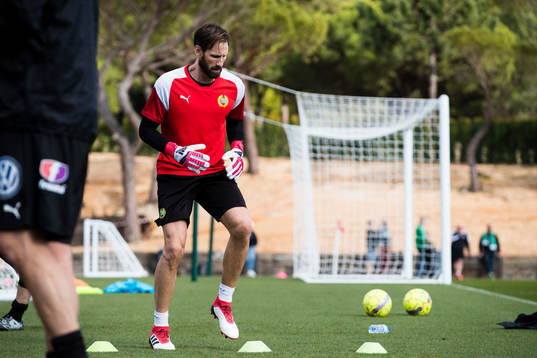 Hammarbys målvakt Johan Wiland