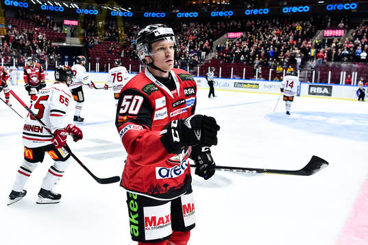 Malmö Redhawks Tobias Ekberg  jublar