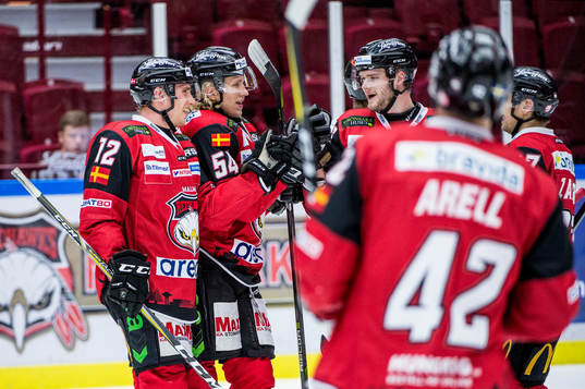 Malmö Redhawks Matias Lassen, Marcus Sylvegård, Kim