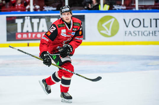Malmö Redhawks Matias Lassen jublar