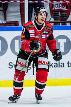 Malmö Redhawks Andy Miele jublar