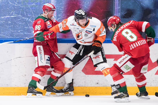 Moras Mathias Bromé och Karlskronas Daniel Gunnarsson och