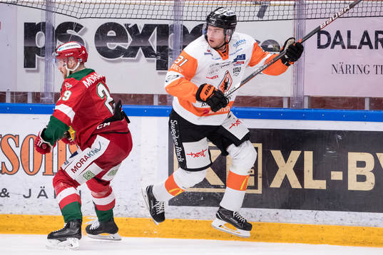 Karlskronas Marcus Paulsson och Moras Marcus Fagerudd  i