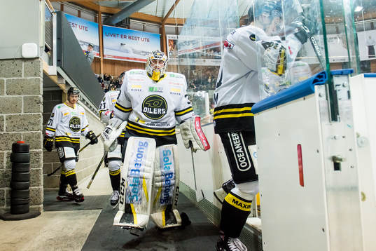 Goaltender Henrik Holm of Stavanger Oilers