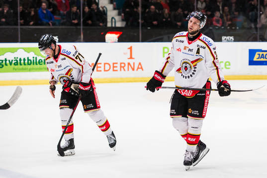 Luleås Patrick Cehlin och Johan Harju deppar