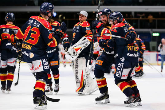 Djurgårdens spelare jublar
