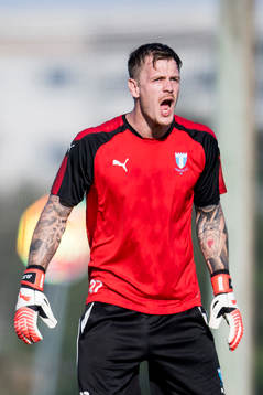 Malmö FFs målvakt Johan Dahlin