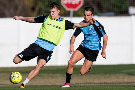Malmö FFs Mattias Svanberg och Eric Larsson