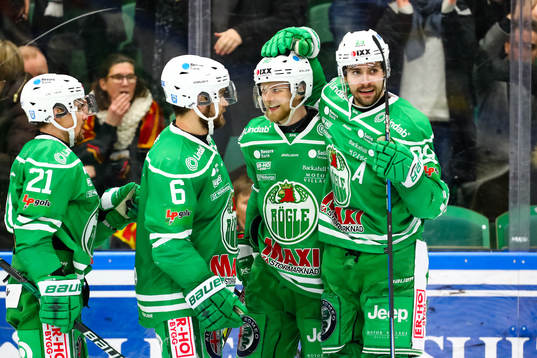 Rögles Ted Brithén och Ludvig Rensfeldt jublar