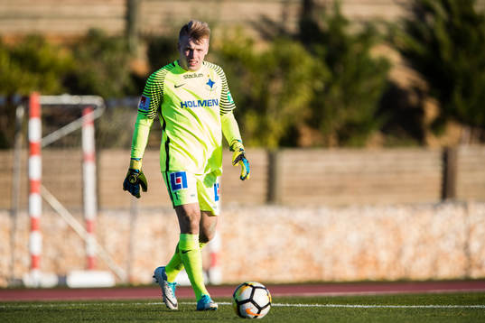 Norrköpings målvakt Isak Pettersson