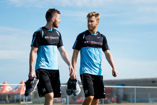Malmö FFs Lasse Nielsen och Rasmus Bengtsson