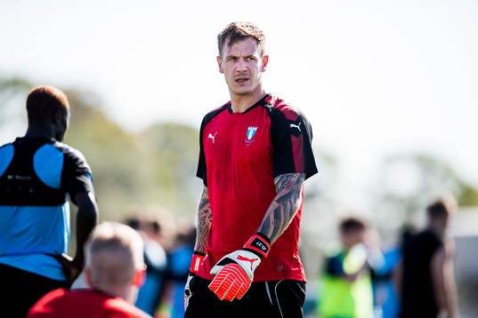 Malmö FFs målvakt Johan Dahlin