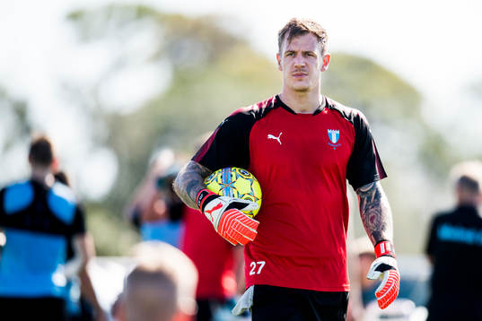 Malmö FFs målvakt Johan Dahlin