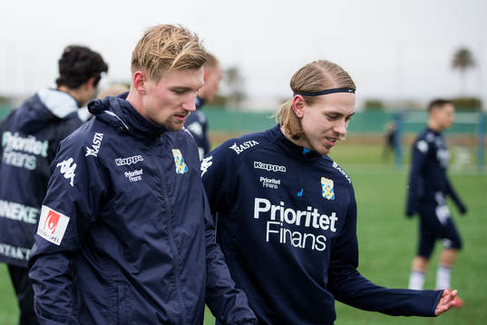 IFK Göteborgs Sebastian Eriksson och Elias Mar Omarsson