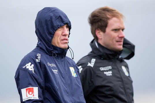 IFK Göteborgs sportchef Mats Gren och fysioterapeut Calle
