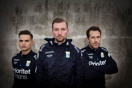 IFK Göteborgs Amin Affane, Sebastian Eriksson och Tobias