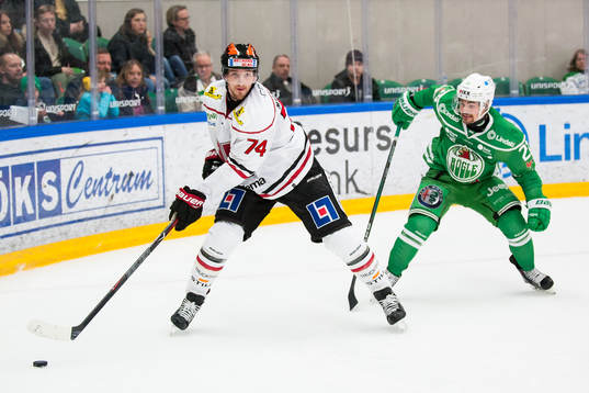 Örebro Anton Hedman och Rögles Kevin Gagné