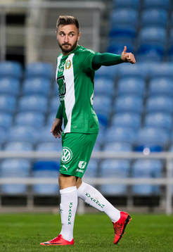 Hammarbys Muamer Tankovic gör tummen upp
