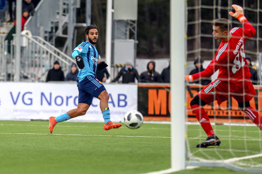 Djurgårdens Othman El Kabir gör 2-1 bakom Helsingfors
