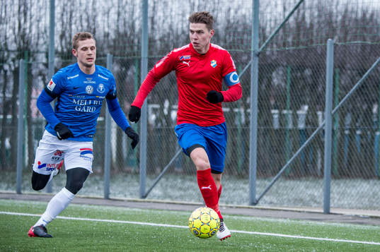 Östers Fredrik Lundgren mot Trelleborgs Erik Andersson