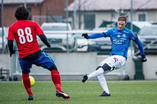 Trelleborgs Anton Tideman mot Östers Lars Mendonca Fuhre