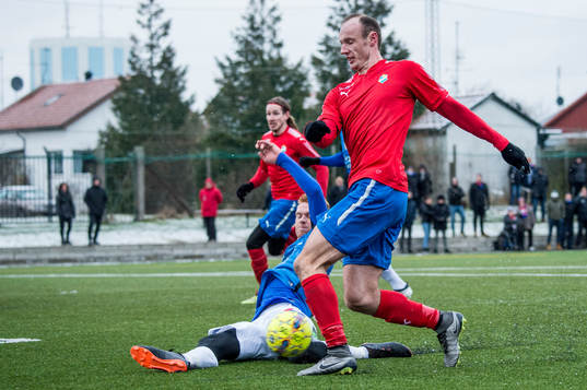 Östers Dragan Kapcevic mot Trelleborgs Lasse Nielsen