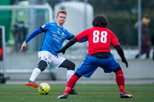 Trelleborgs Lasse Nielsen mot Östers Lars Mendonca Fuhre
