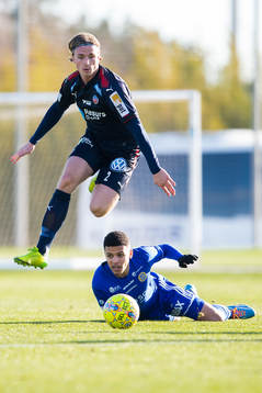 Helsingborgs Carl Johansson och Sundsvalls Romain Gall