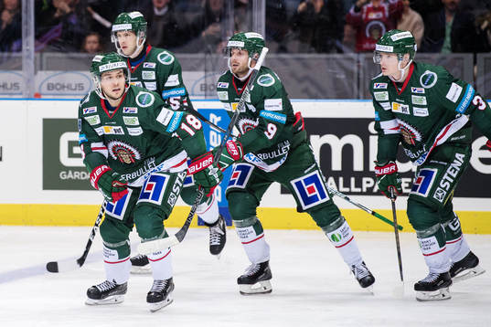 Frölundas Mattias Nörstebö jublar
