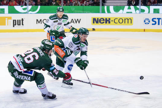 Frölundas Rasmus Dahlin och Färjestads Joakim Nygård