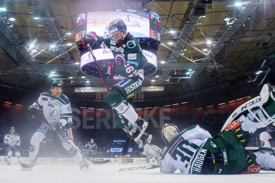Färjestads målvakt Lars Haugen