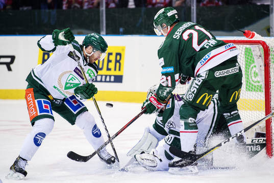 under ishockeymatchen i SHL mellan Frölunda och Färjestad