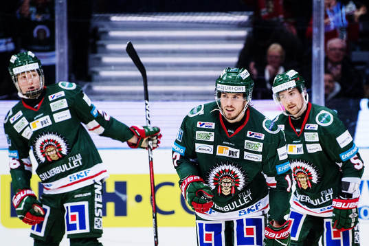 Frölundas Mattias Nörstebö jublar