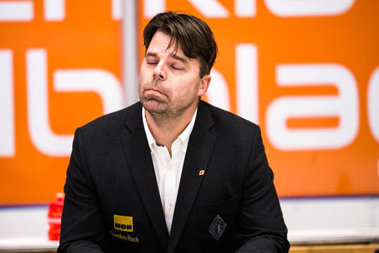 Karlskronas tränare Ove Molin  deppar