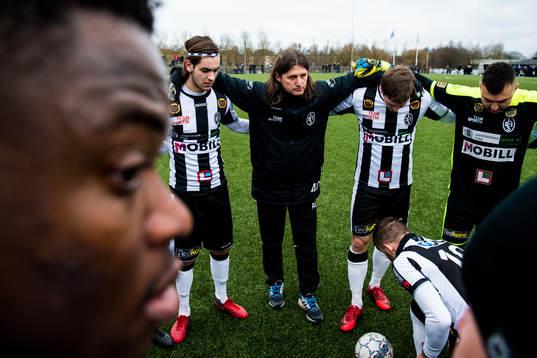 Landskronas tränare Agim Sopi har samling