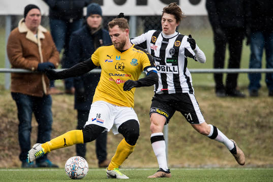 Lunds Martin Johansson och Landskronas Kevin Jensen