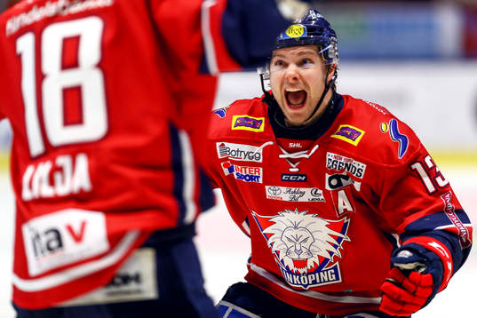 Linköpings Andrew Gordon jublar