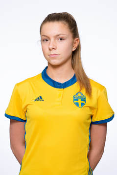 Anna Lindgren i F17-landslaget