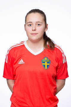 Lotten Fahlberg, målvakt   i F17-landslaget