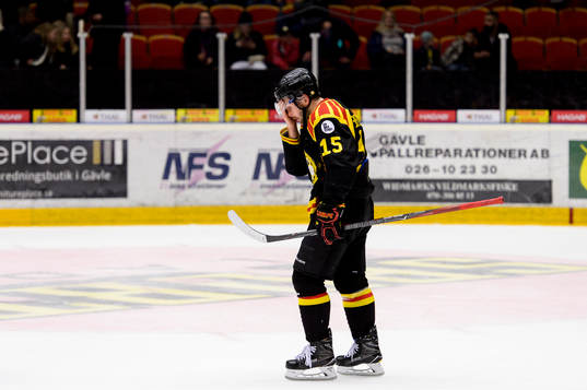 Brynäs Simon Bertilsson deppar
