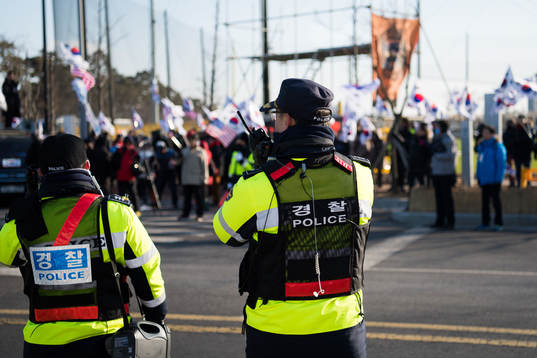 People are demonstrating