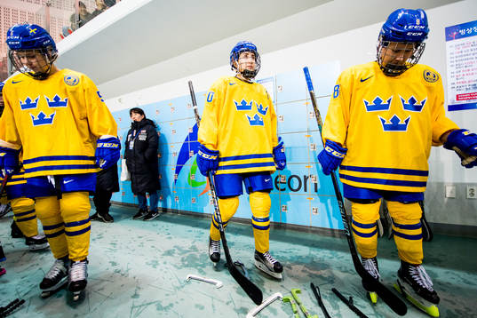 Johanna Fällman of Sweden, Fanny Rask of Sweden and Annie