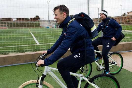Helsingborgs Alex Timossi  Andersson och Darijan Bojanic