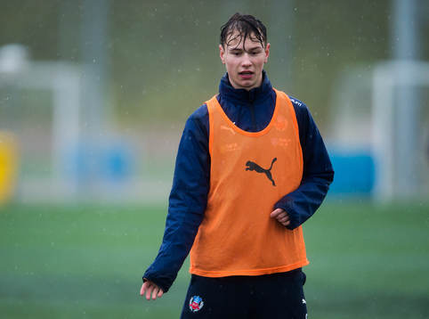 Helsingborgs Alex Timossi Andersson på ett träningsläger