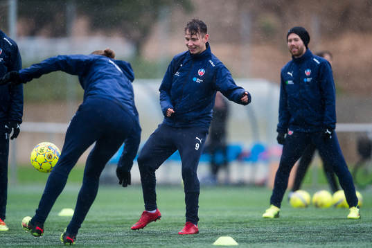 Helsingborgs Alex Timossi Andersson på ett träningsläger