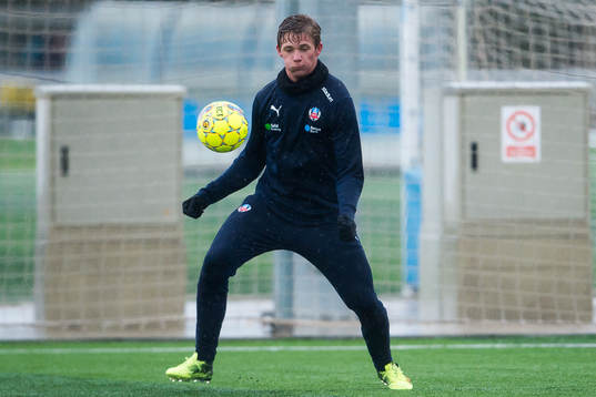 Helsingborgs Carl Thulin på ett träningsläger