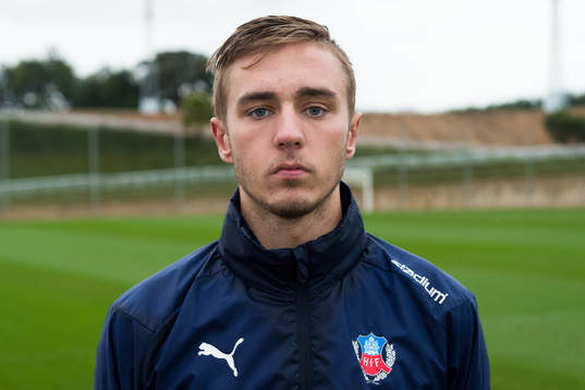 Helsingborgs Casper Seger på ett träningsläger