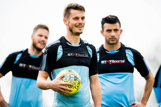 Malmö FFs Lasse Nielsen, Markus Rosenberg och Behrang